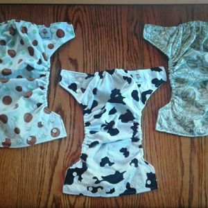 Kawaii cloth diaper set